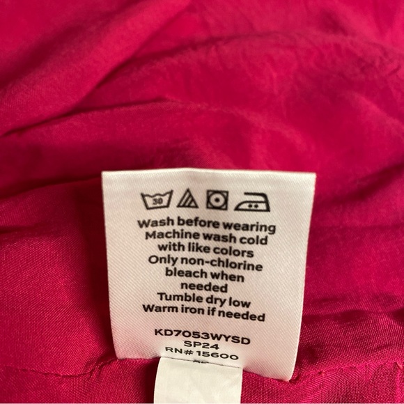 Draper James Pink and Blue Floral MIDI Dress size Medium - Picture 9 of 11